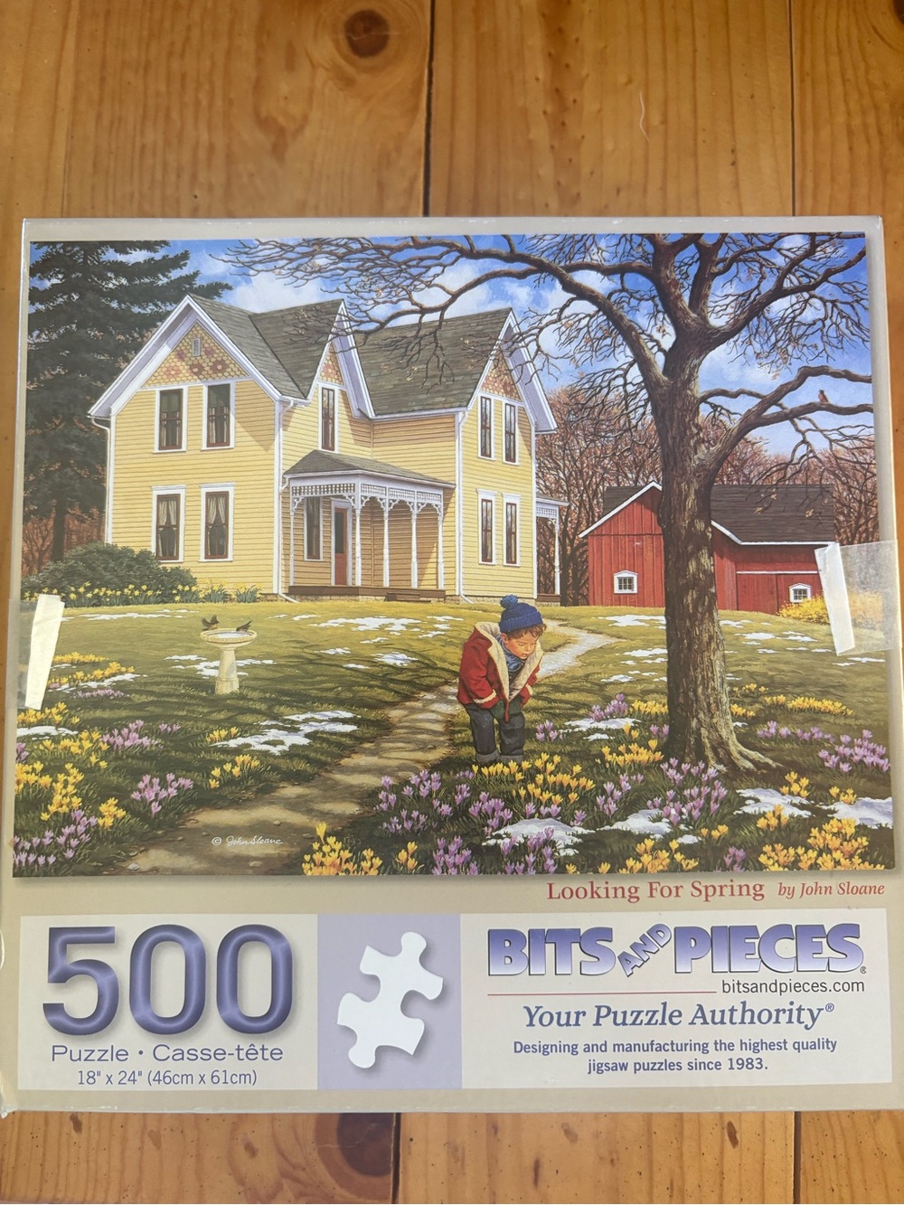 Bits and Pieces "Looking for Spring" 500-Piece Jigsaw Puzzle - Yellow